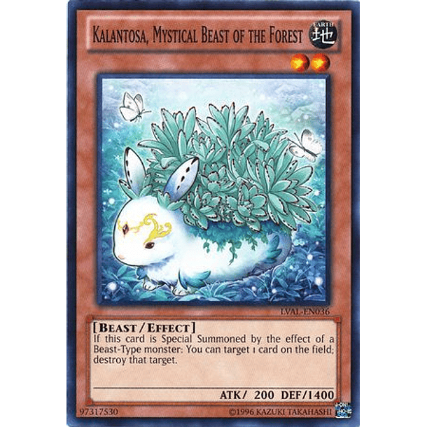 Kalantosa, Mystical Beast of the Forest - LVAL-EN036 - Common 