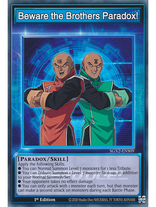Beware the Brothers Paradox! - SGX2-ENS09 - Common