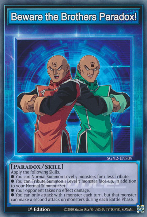 Beware the Brothers Paradox! - SGX2-ENS09 - Common