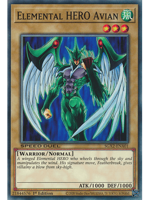 Elemental HERO Avian - SGX2-ENA01 - Common