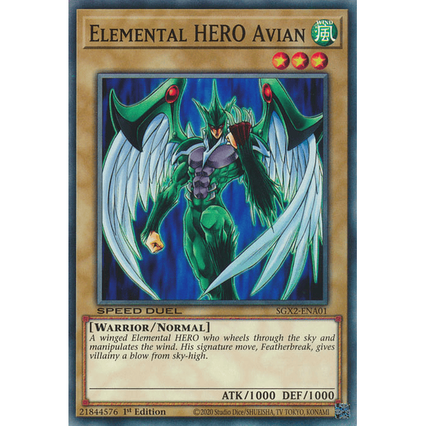 Elemental HERO Avian - SGX2-ENA01 - Common