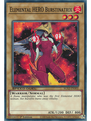Elemental HERO Burstinatrix - SGX2-ENA02 - Common 