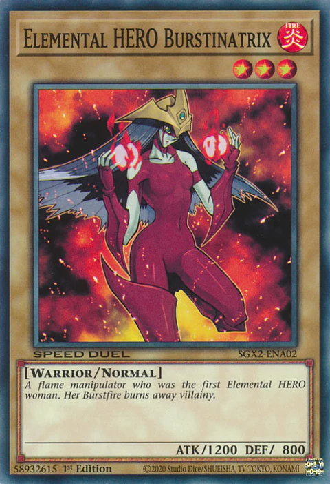 Elemental HERO Burstinatrix - SGX2-ENA02 - Common 