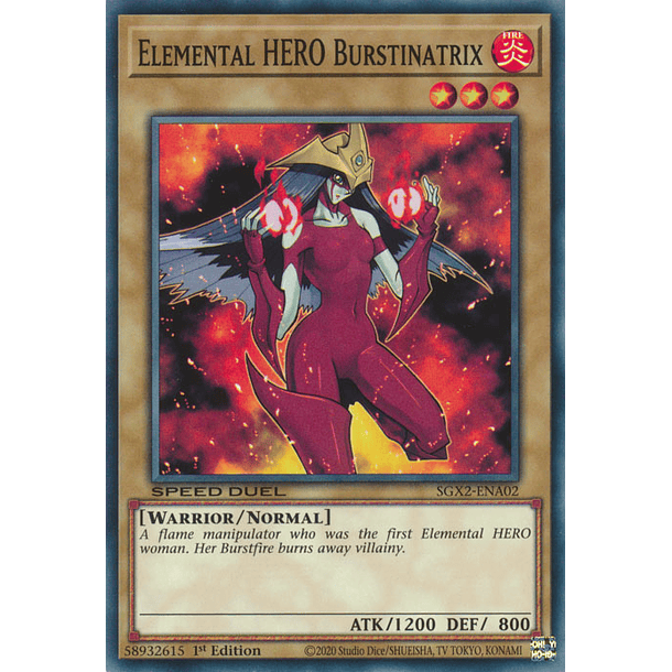 Elemental HERO Burstinatrix - SGX2-ENA02 - Common 