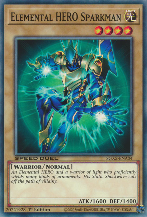 Elemental HERO Sparkman - SGX2-ENA04 - Common 1
