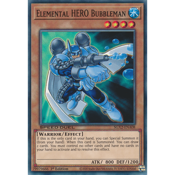 Elemental HERO Bubbleman - SGX2-ENA08 - Common