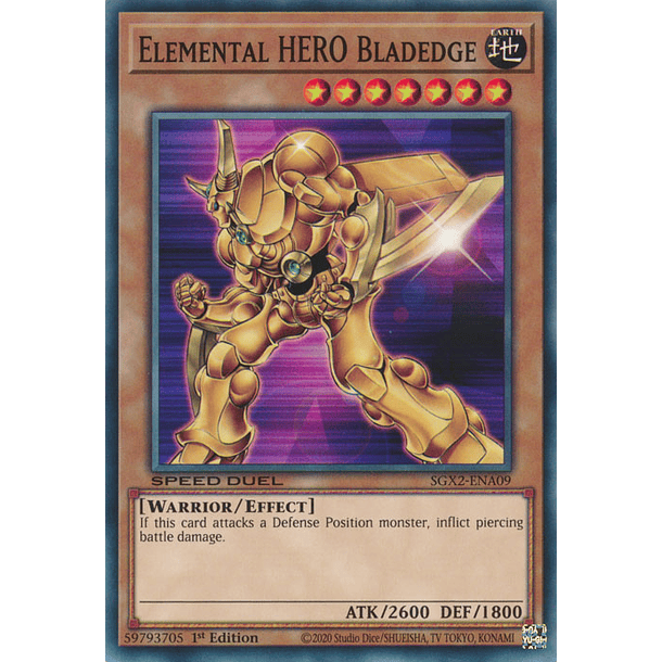 Elemental HERO Bladedge - SGX2-ENA09 - Common 