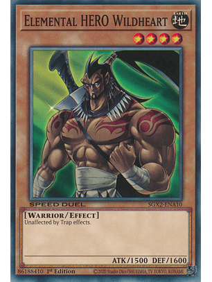 Elemental HERO Wildheart - SGX2-ENA10 - Common