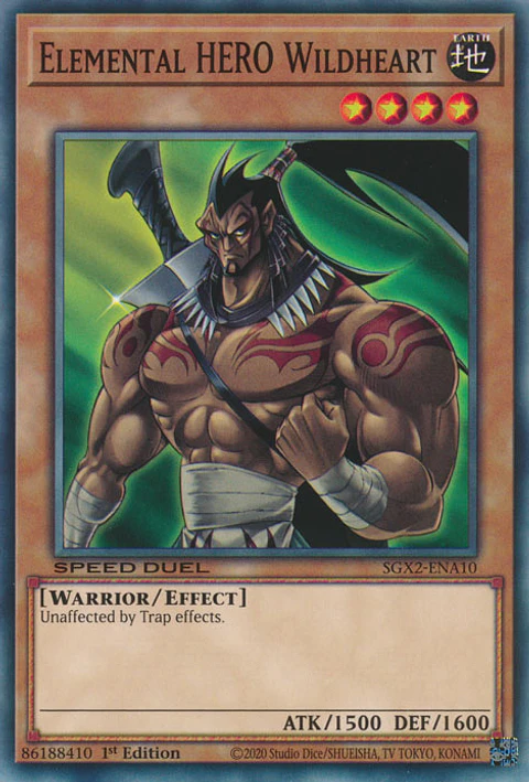 Elemental HERO Wildheart - SGX2-ENA10 - Common