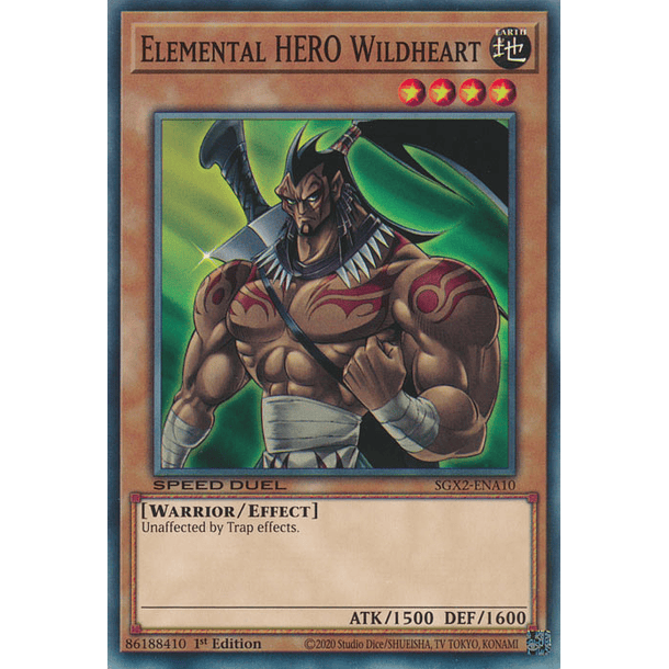 Elemental HERO Wildheart - SGX2-ENA10 - Common