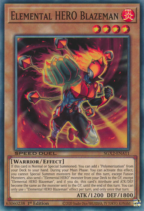 Elemental HERO Blazeman - SGX2-ENA11 - Common