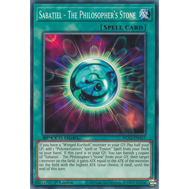 Sabatiel - The Philosopher's Stone - SGX2-ENA17 - Common