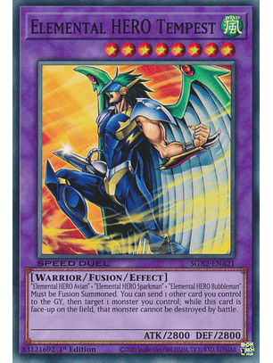 Elemental HERO Tempest - SGX2-ENA21 - Common