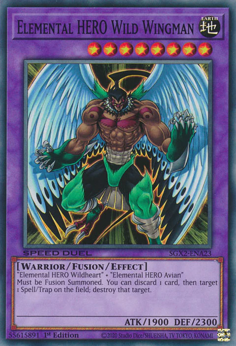 Elemental HERO Wild Wingman - SGX2-ENA23 - Common