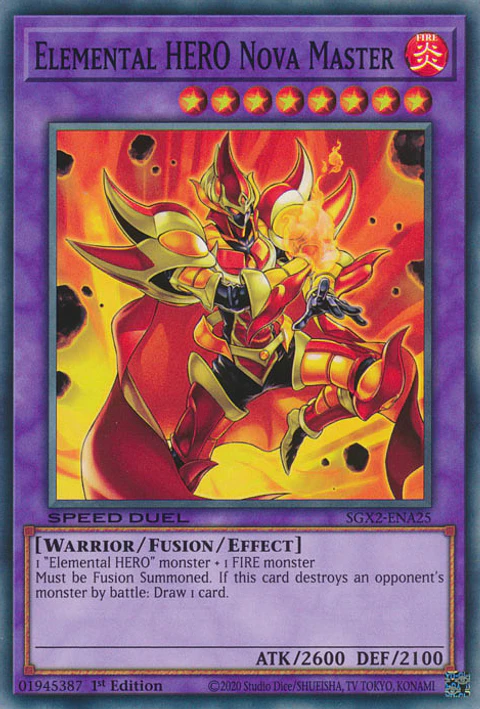 Elemental HERO Nova Master - SGX2-ENA25 - Common 