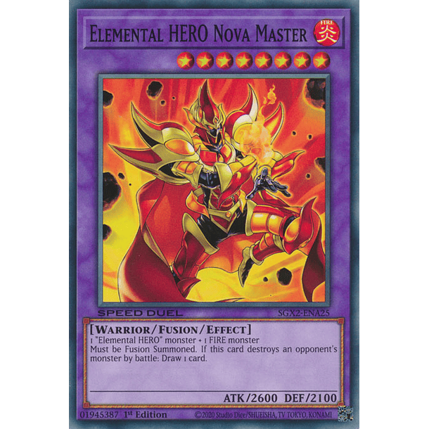 Elemental HERO Nova Master - SGX2-ENA25 - Common 
