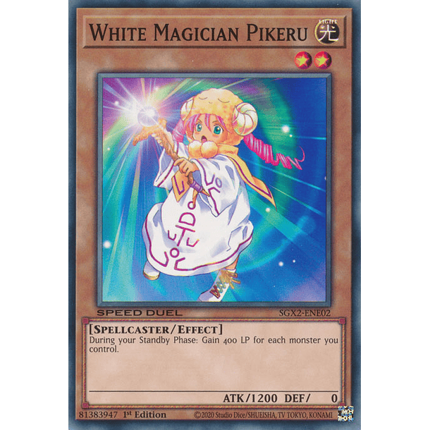 White Magician Pikeru - SGX2-ENE02 - Common