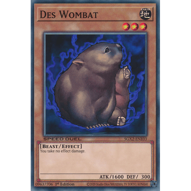 Des Wombat - SGX2-ENE03 - Common