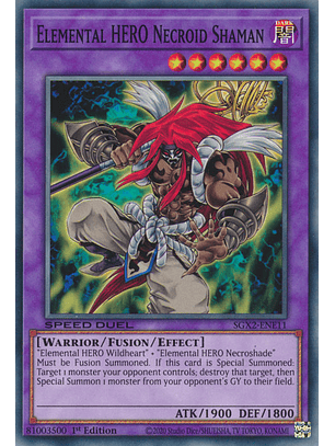 Elemental HERO Necroid Shaman - SGX2-ENE11 - Common