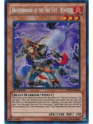 Brotherhood of the Fire Fist - Rooster - JOTL-EN094 - Secret Rare