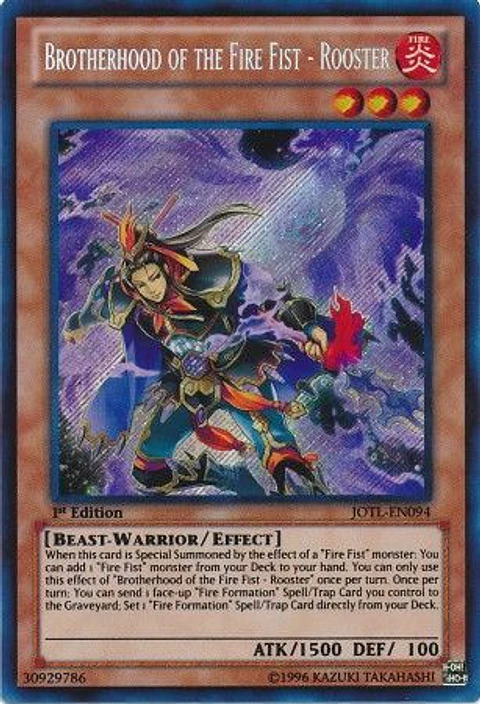 Brotherhood of the Fire Fist - Rooster - JOTL-EN094 - Secret Rare