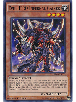 Evil Hero Infernal Gainer - BP03-EN032 - Common