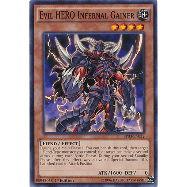 Evil Hero Infernal Gainer - BP03-EN032 - Common