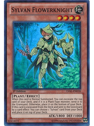 Sylvan Flowerknight - LVAL-EN018 - Super Rare 