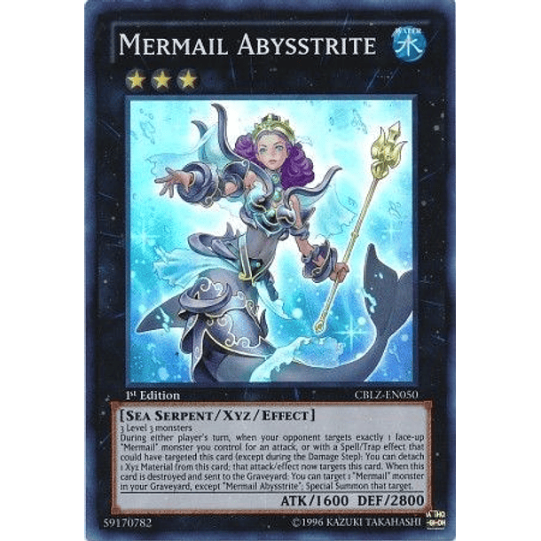 Mermail Abysstrite - CBLZ-EN050 - Super Rare