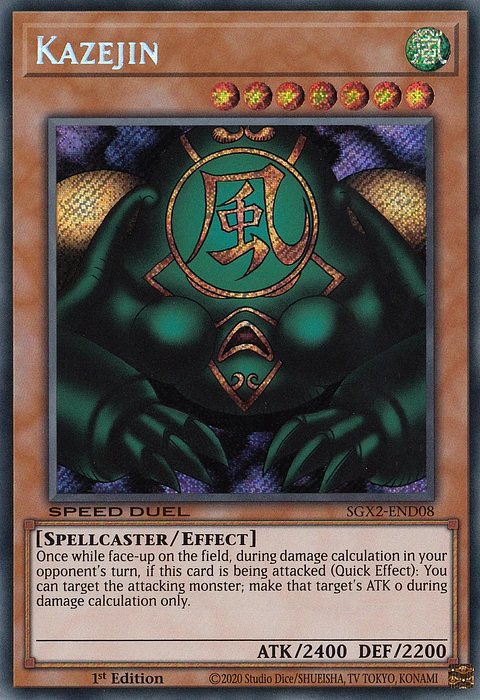 Kazejin - SGX2-END08 - Secret Rare 