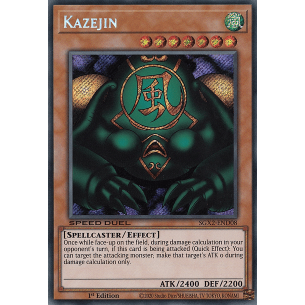 Kazejin - SGX2-END08 - Secret Rare 