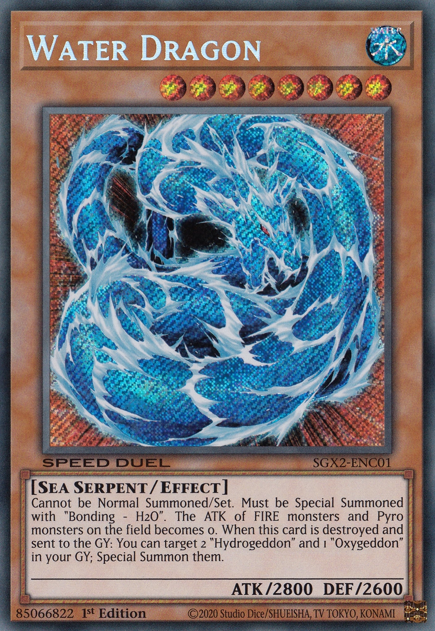 Water Dragon - SGX2-ENC01 - Secret Rare 1