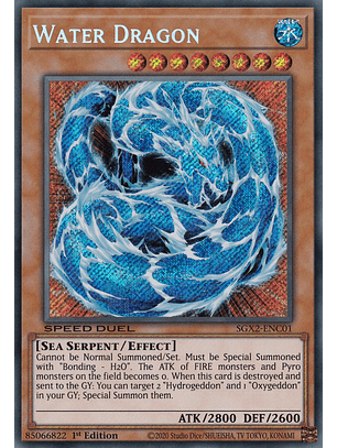 Water Dragon - SGX2-ENC01 - Secret Rare