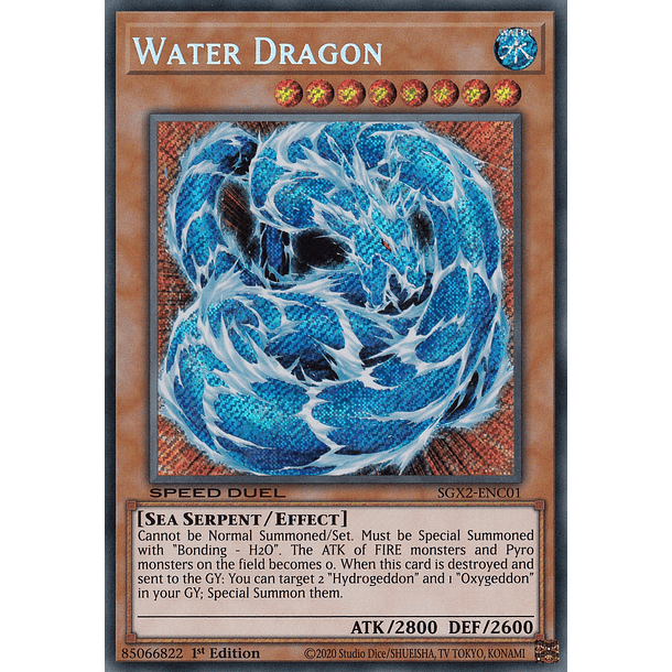 Water Dragon - SGX2-ENC01 - Secret Rare