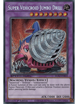 Super Vehicroid Jumbo Drill - SGX2-ENB22 - Secret Rare