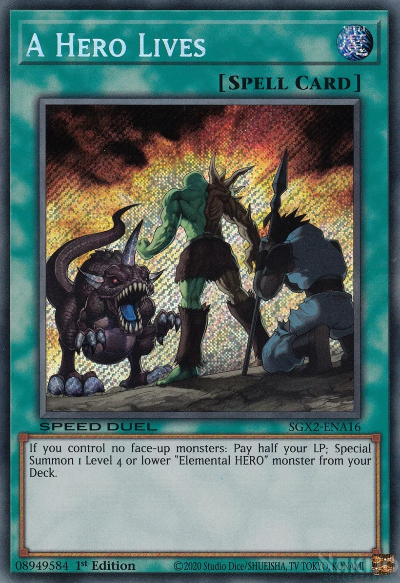 A Hero Lives - SGX2-ENA16 - Secret Rare 1