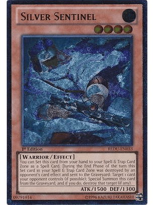Ultimate Rare - Silver Sentinel - REDU-EN033 1st Edition