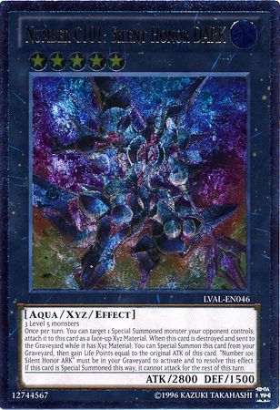 Ultimate Rare - Number C101: Silent Honor DARK - LVAL-EN046 1st Edition 1
