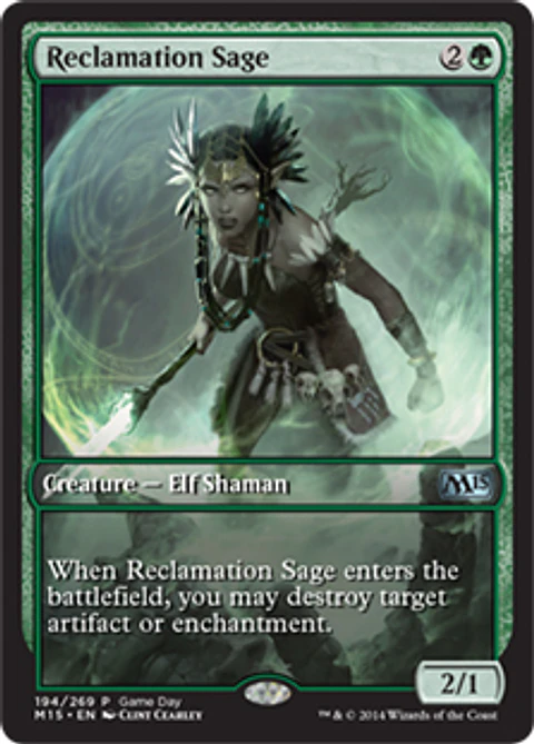 Reclamation Sage (Magic 2015 Game Day) (Full-Art)