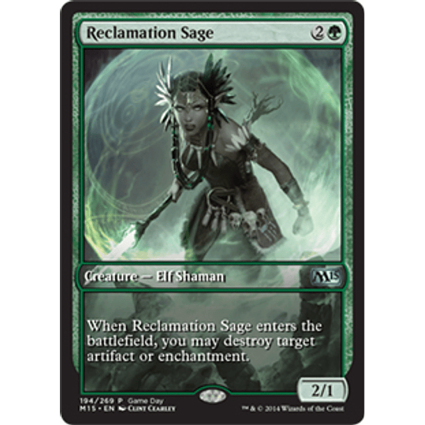 Reclamation Sage (Magic 2015 Game Day) (Full-Art)
