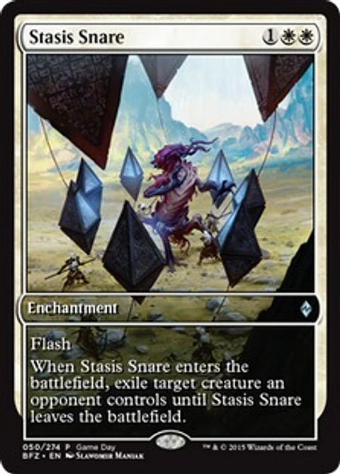 Stasis Snare (Battle for Zendikar Game Day) (Full-Art)