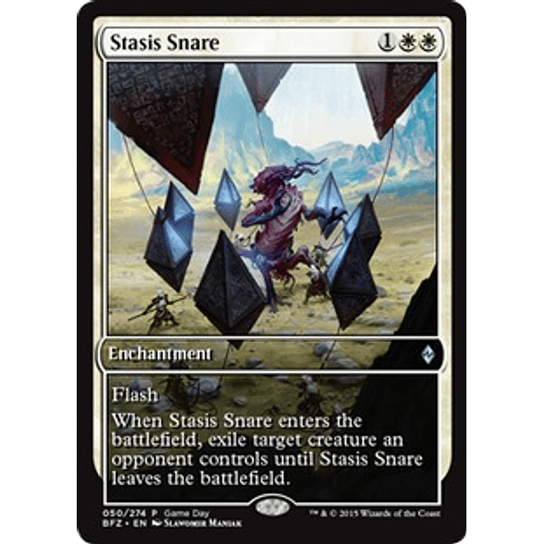 Stasis Snare (Battle for Zendikar Game Day) (Full-Art)