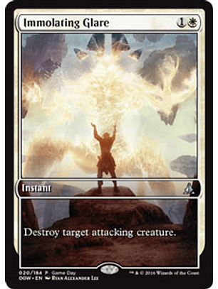 Immolating Glare (Oath of the Gatewatch Game Day) (Full-Art)