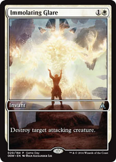 Immolating Glare (Oath of the Gatewatch Game Day) (Full-Art)