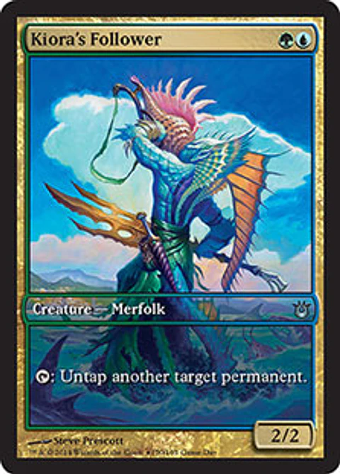 Kiora's Follower (Born of the Gods Game Day) (Full-Art)