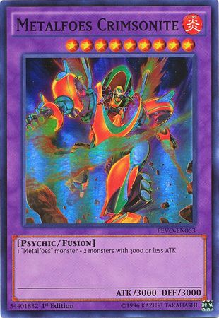 Metalfoes Crimsonite - PEVO-EN053 - Super Rare 1