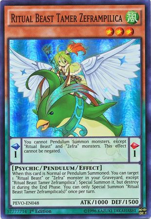 Ritual Beast Tamer Zeframpilica - PEVO-EN048 - Super Rare 1