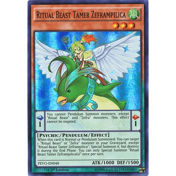 Ritual Beast Tamer Zeframpilica - PEVO-EN048 - Super Rare