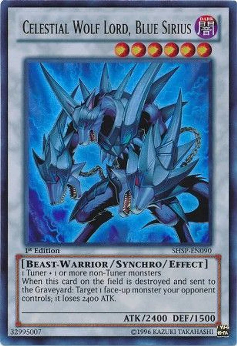 Celestial Wolf Lord, Blue Sirius - SHSP-EN090 - Ultra Rare