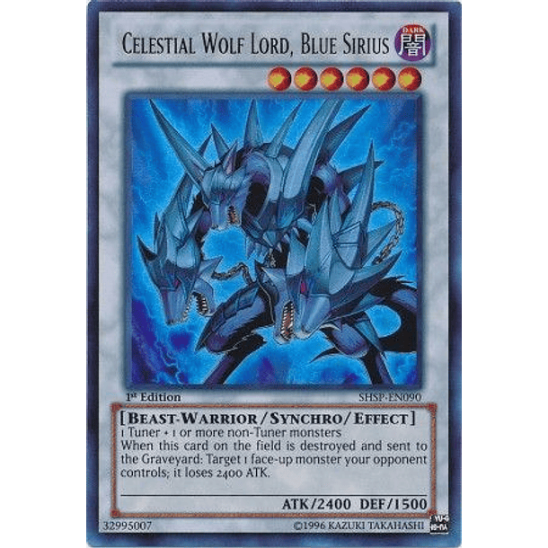 Celestial Wolf Lord, Blue Sirius - SHSP-EN090 - Ultra Rare